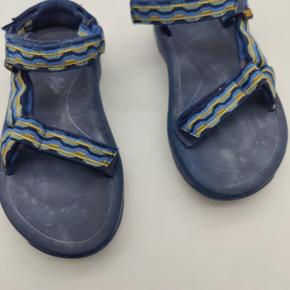 Teva Hurricane XLT2 Kid 1 Sandal Kishi Dark Blue Hook & Loop Straps Outdoor Gorp - Picture 9 of 11
